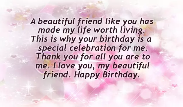 Birthday Wishes For Special Lady Friend