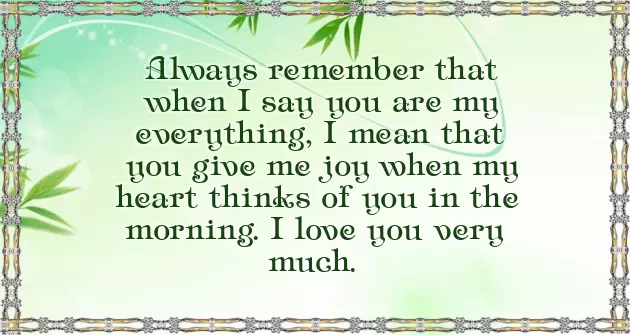 Sweet Love Morning Message