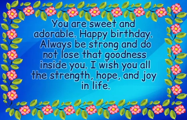 Birthday Wish For Little Niece