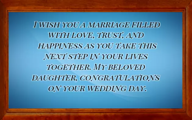 Wishes To Parents On Daughter