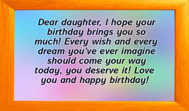 Happy Birthday To My Angel Daughter