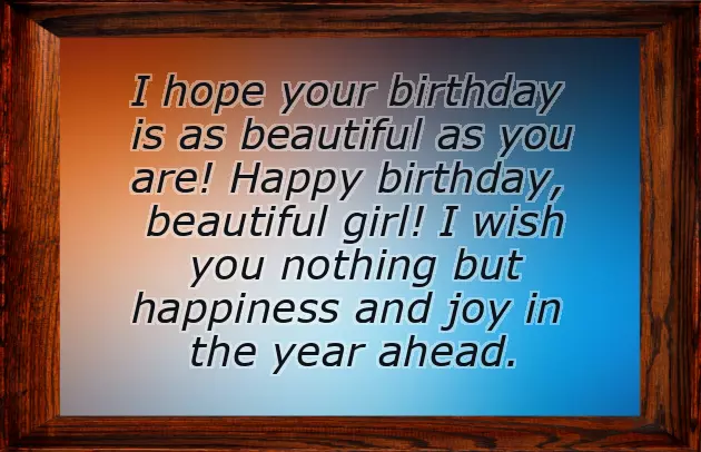 Birthday Wishes To Lovely Girl