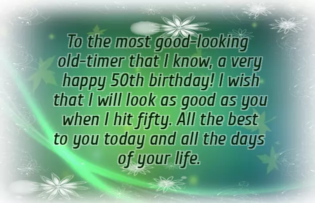 Friends 50Th Birthday Wishes