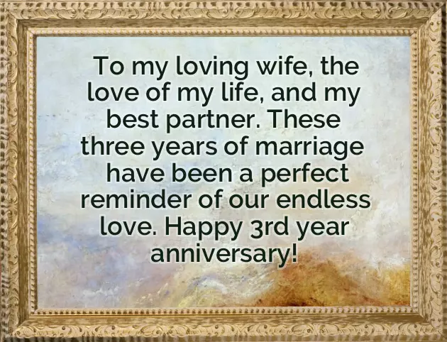3Rd Anniversary Gift