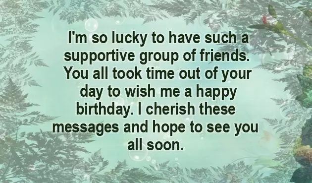 Thank You All For Your Wishes