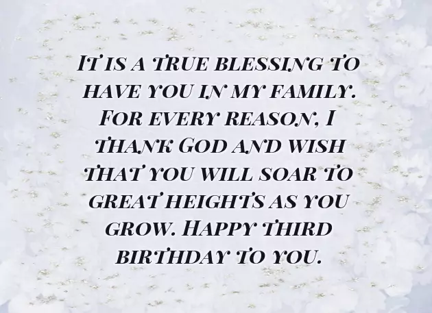 Birthday Wishes For Boy 3 Years Old