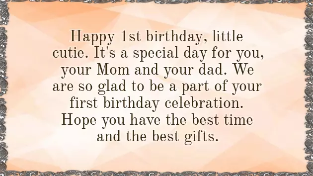 1St Birthday Wish For Baby Boy