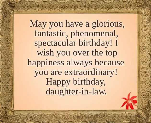 Daughter In Law Birthday