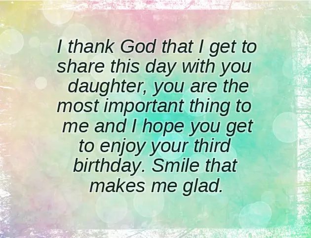 Birthday Quotes 3 Years Old Girl