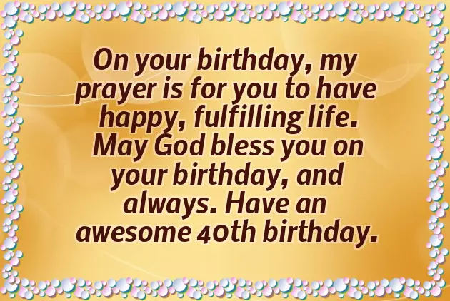Funny Birthday Wishes For 40