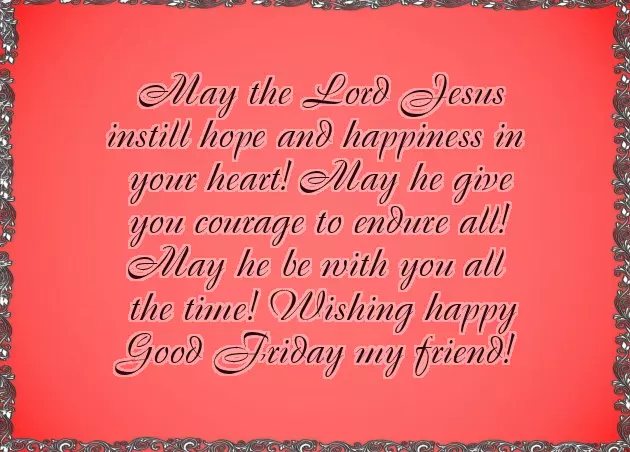 Good Friday Wishes For Friends