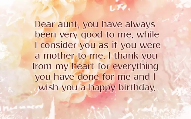 Birthday Wishes To Aunt Like Mother Birthday Wishes To Aunt Like Mother