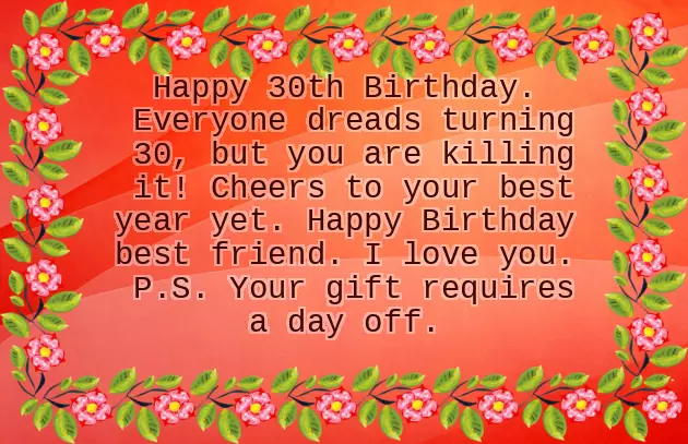Birthday 30Th Wishes
