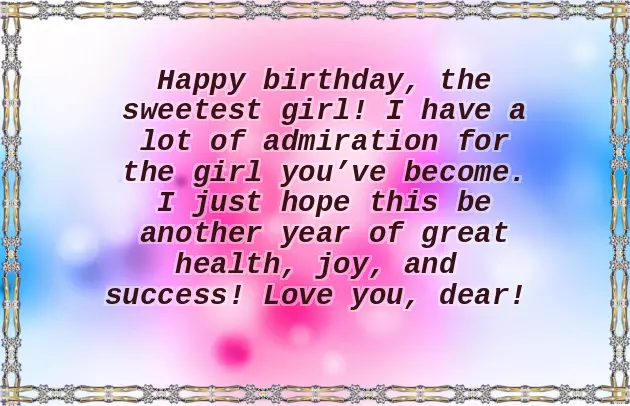 Happy Birthday Wish To My Granddaughter