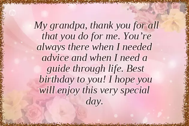 Birthday Wishes To Grandpa From Grandchildren