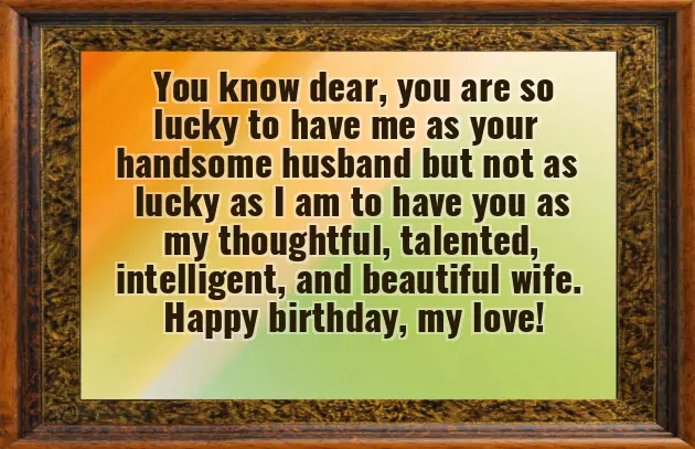 My Wife Birthday Wishes In English