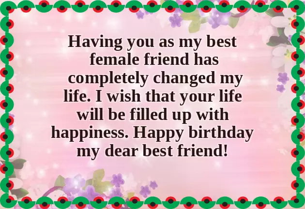 Female Friend Birthday Wishes Quotes Female Friend Birthday Wishes Quotes