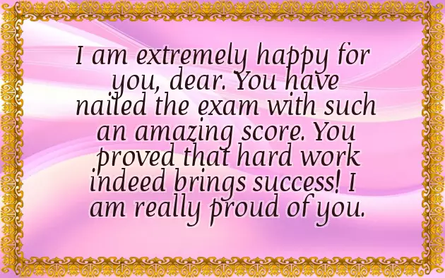 Congratulations Message For Scoring Good Marks