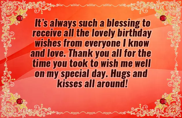 Saying Thanks To All For Birthday Wishes Saying Thanks To All For Birthday Wishes