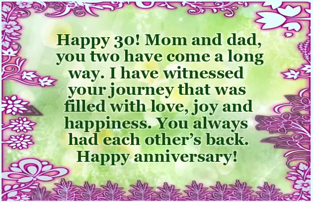 Happy 30Th Anniversary Quotes Happy 30Th Anniversary Quotes