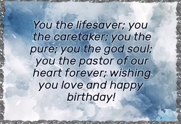 Birthday Wishes Pastor