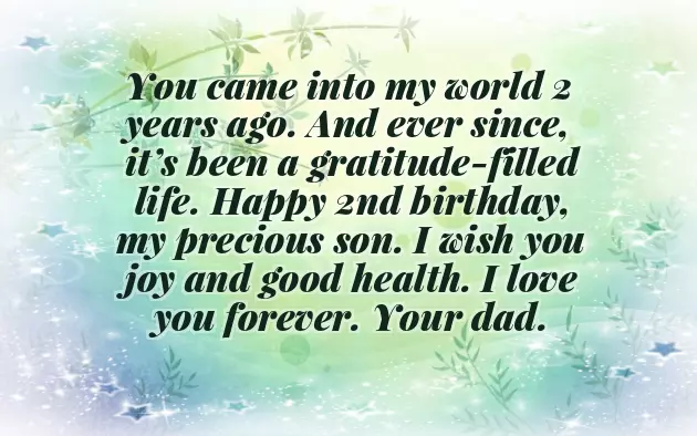 Happy Birthday Wishes For Two Years Boy