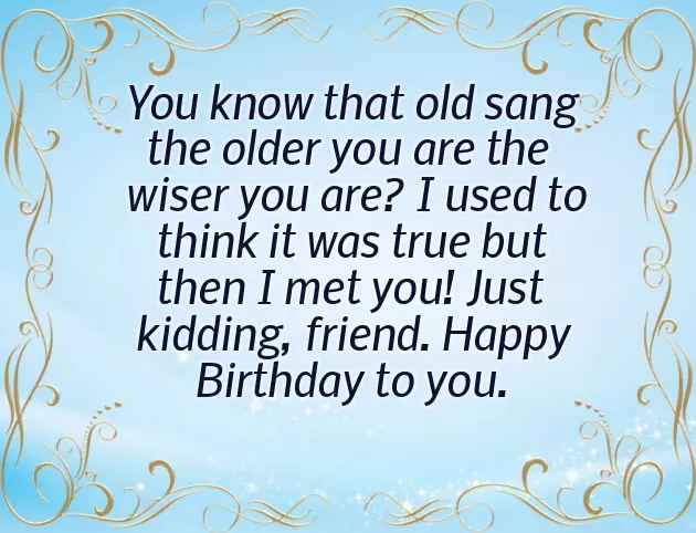 Silly Birthday Wishes For Friend