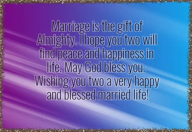Congratulations Message To A Newly Married Couple