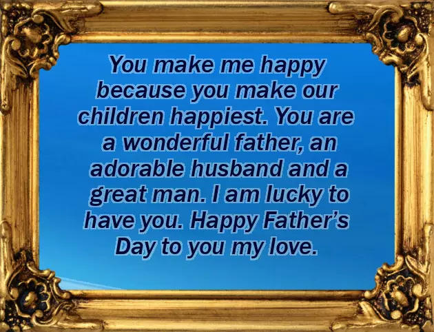 Happy Fathers Day Greetings To Husband