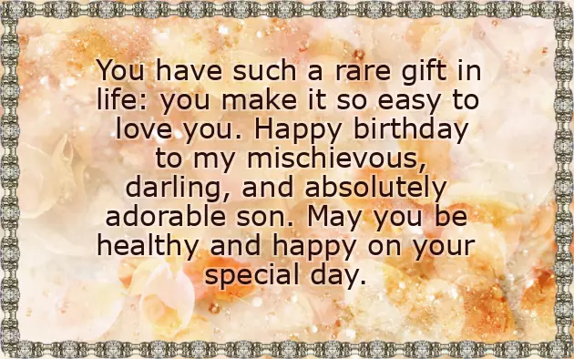 Congratulations On Birthday Of Son