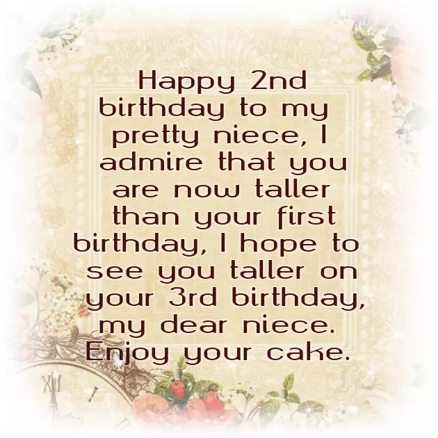 Birthday Wishes For 2 Years Old Niece Birthday Wishes For 2 Years Old Niece