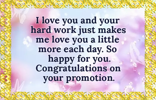 Congratulations On Your Promotion To Manager