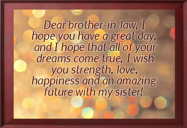 Sister Husband Birthday Wishes