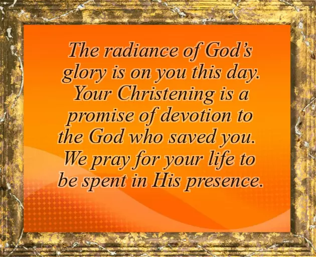 Baptism Message From Parents