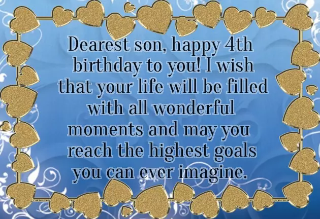 4Th Birthday Quotes For Son 4Th Birthday Quotes For Son