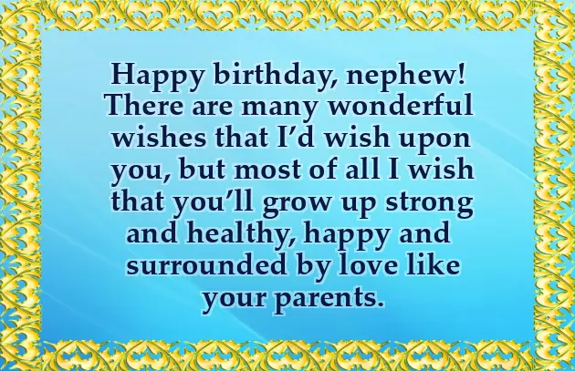 30Th Birthday Wishes For Nephew