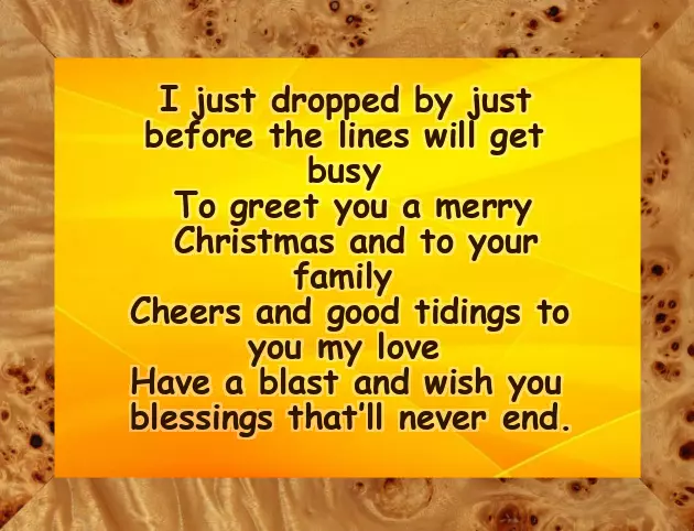 Merry Christmas Message To Boyfriend