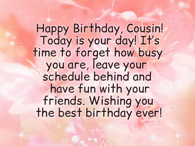 Happy Birthday Cousin Funny Male