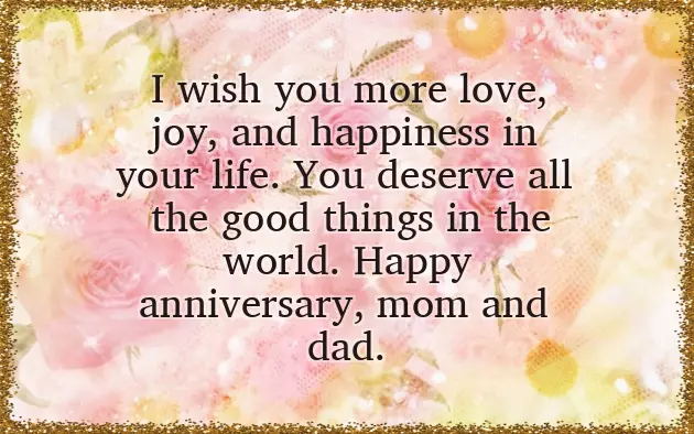 Happy Anniversary To Mum And Dad