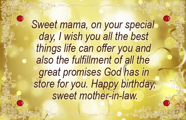 Mom In Law Birthday Wishes