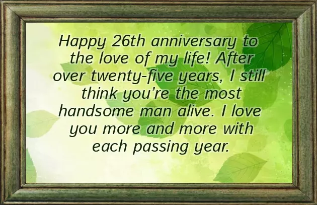 26Th Marriage Anniversary Wishes 26Th Marriage Anniversary Wishes