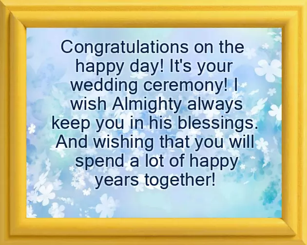 Wishes To Marriage Couple