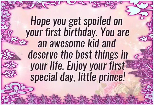 Birthday Wishes To 1 Year Boy Birthday Wishes To 1 Year Boy