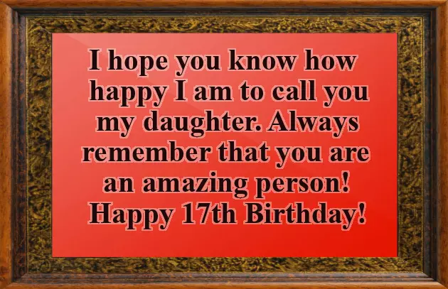 Happy 17Th Birthday Wishes