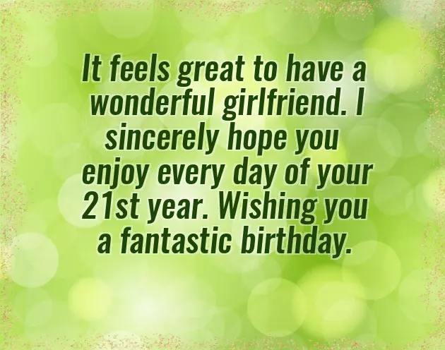 Happy 21St Birthday To My Girlfriend