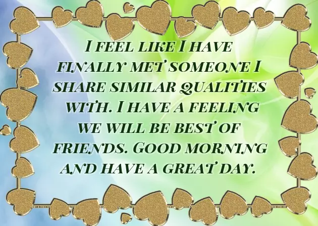 Morning Message For A New Friend Morning Message For A New Friend