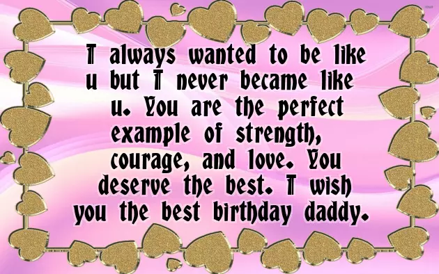 Happy Birthday Dad Short Wishes