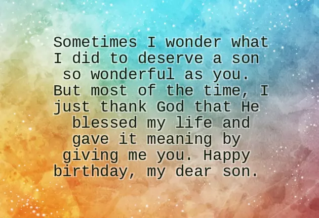 Congratulations To Parents On Their Son