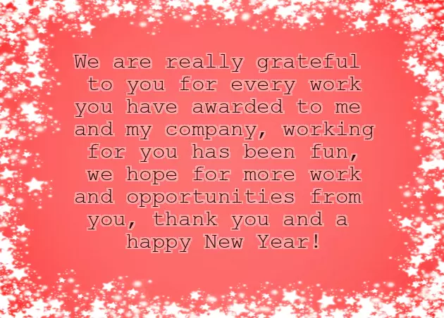 Happy New Year Wishes Professional Email
