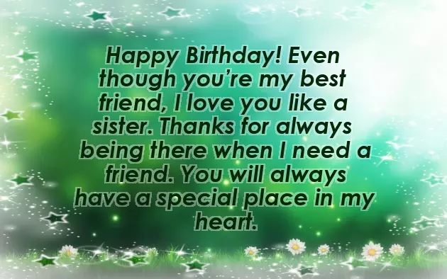 Birthday Wishes For Sister Not By Blood But By Heart Birthday Wishes For Sister Not By Blood But By Heart